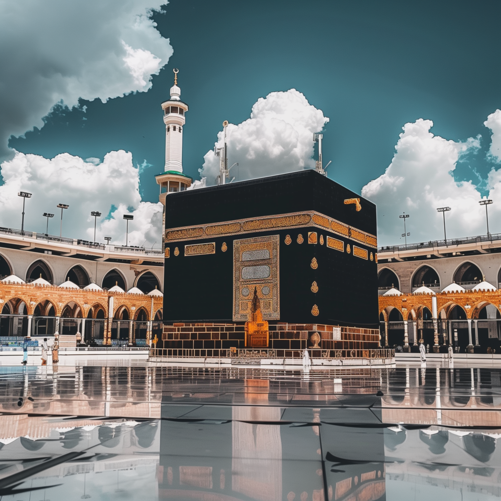 Kaaba cloudy day